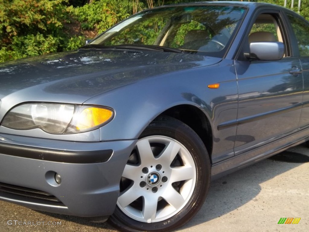 2004 3 Series 325xi Sedan - Steel Blue Metallic / Sand photo #34