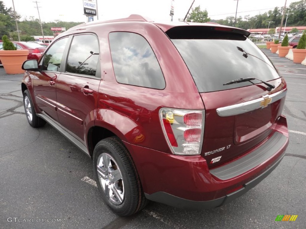 2008 Equinox LT AWD - Deep Ruby Red Metallic / Light Gray photo #5