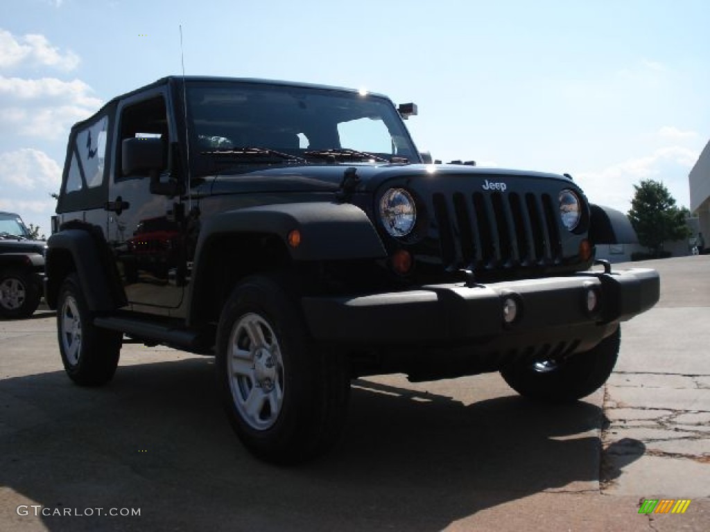 2011 Wrangler Sport 4x4 - Black / Black photo #1