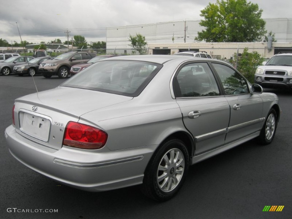 2003 Sonata GLS V6 - Brilliant Silver Metallic / Grey photo #2
