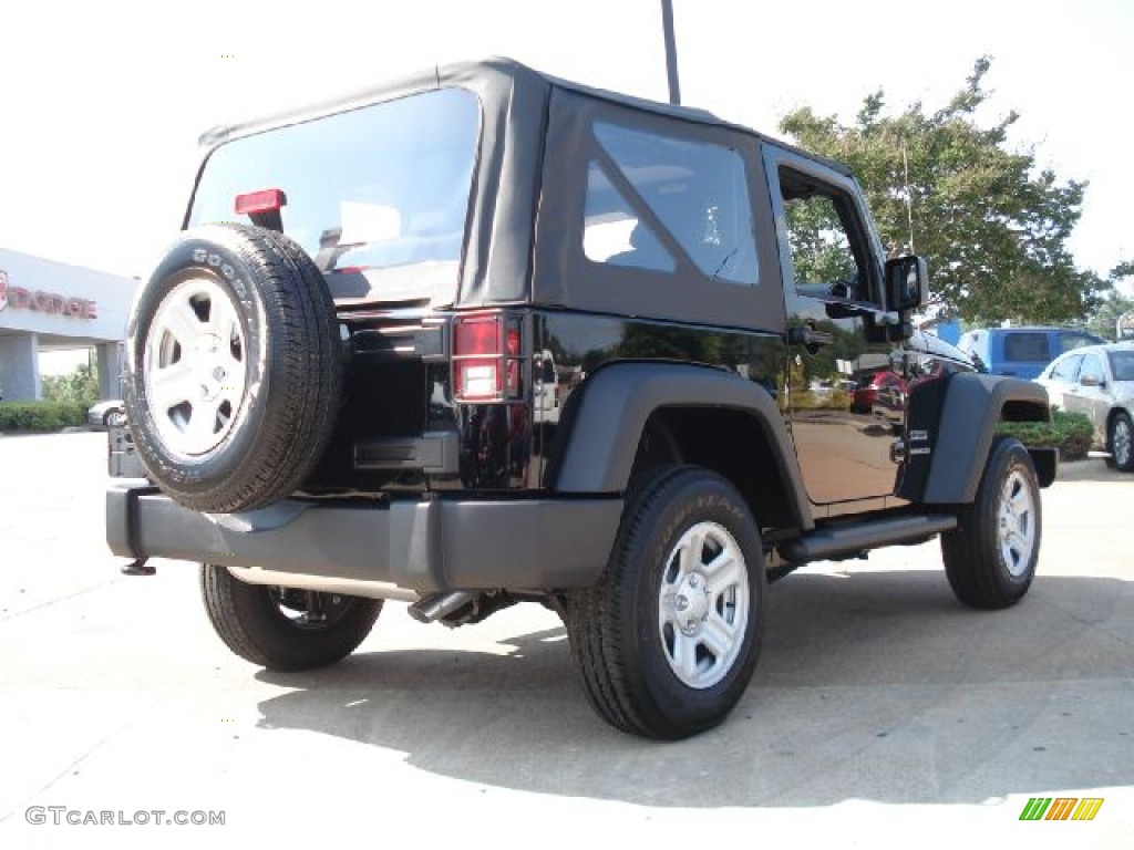 2011 Wrangler Sport 4x4 - Black / Black photo #3