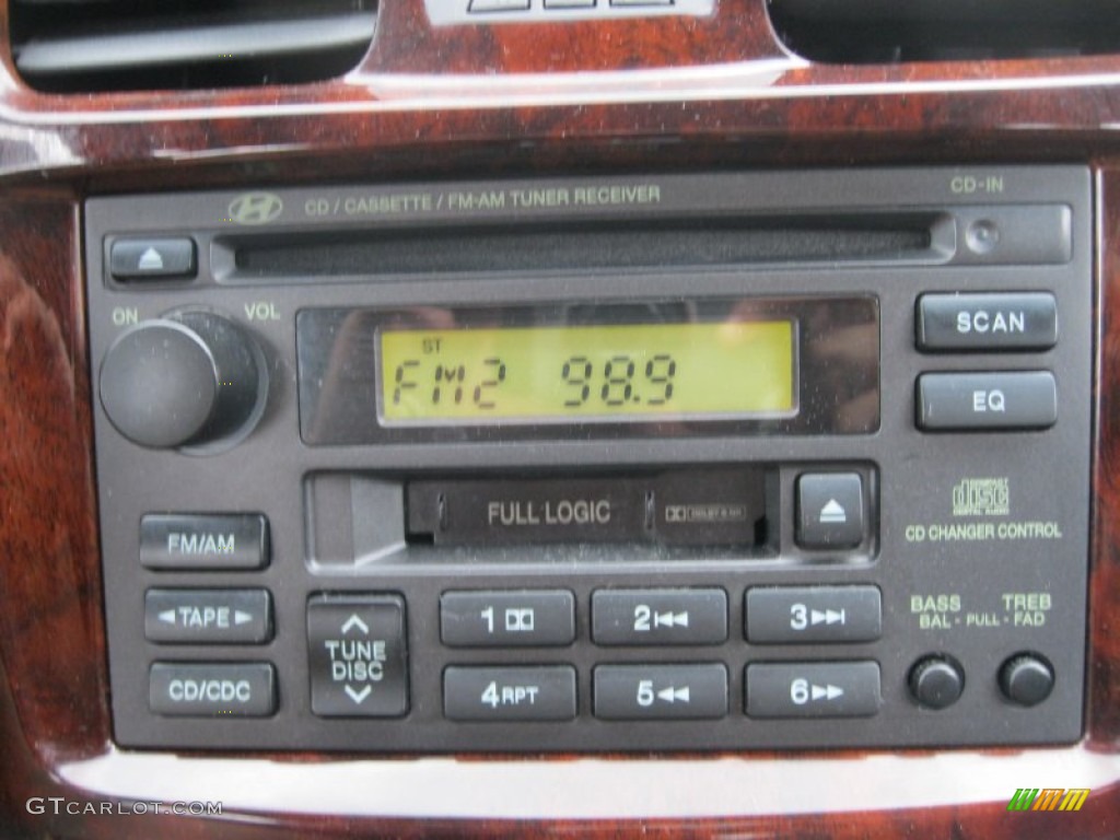 2003 Sonata GLS V6 - Brilliant Silver Metallic / Grey photo #7