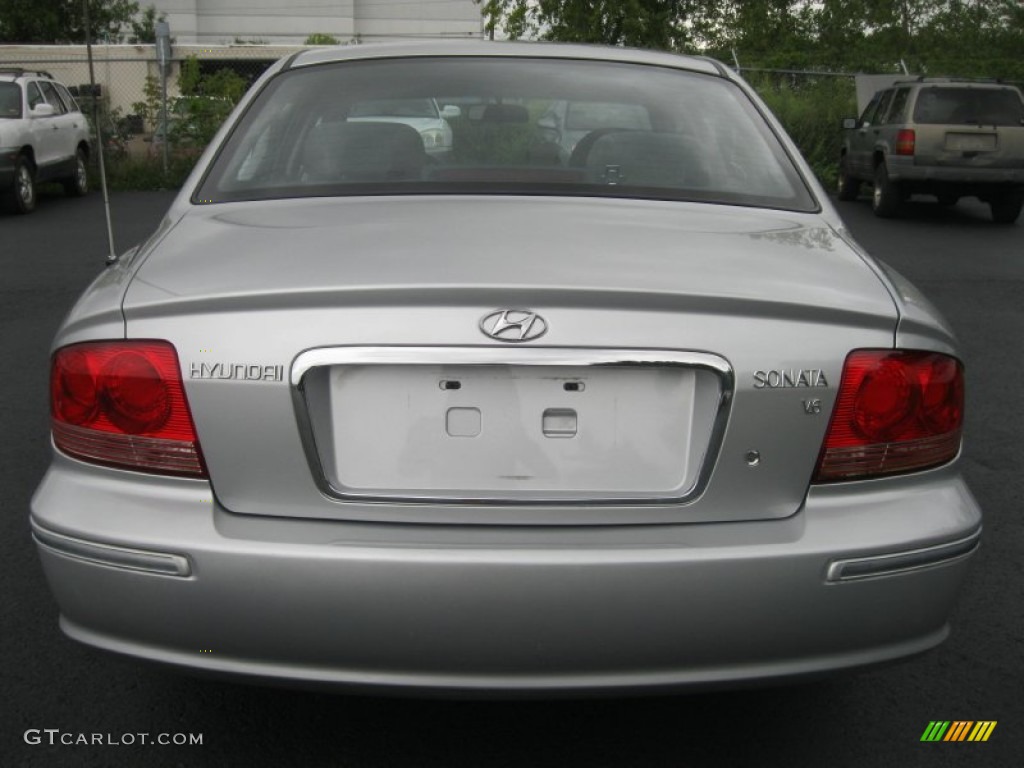 2003 Sonata GLS V6 - Brilliant Silver Metallic / Grey photo #15