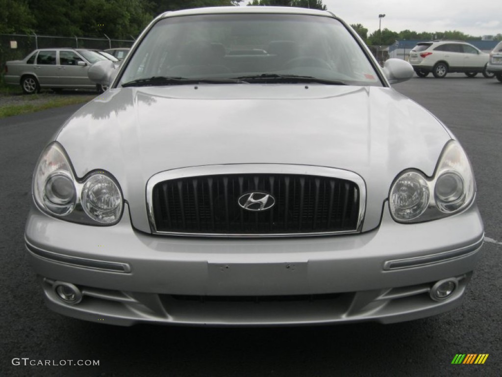 2003 Sonata GLS V6 - Brilliant Silver Metallic / Grey photo #18