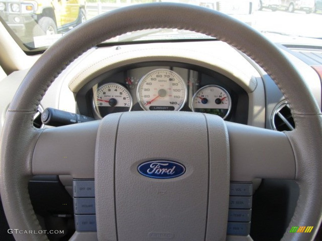 2005 F150 Lariat SuperCrew 4x4 - Arizona Beige Metallic / Tan photo #21