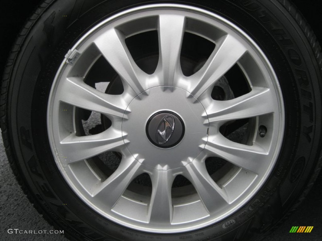 2003 Sonata GLS V6 - Brilliant Silver Metallic / Grey photo #25