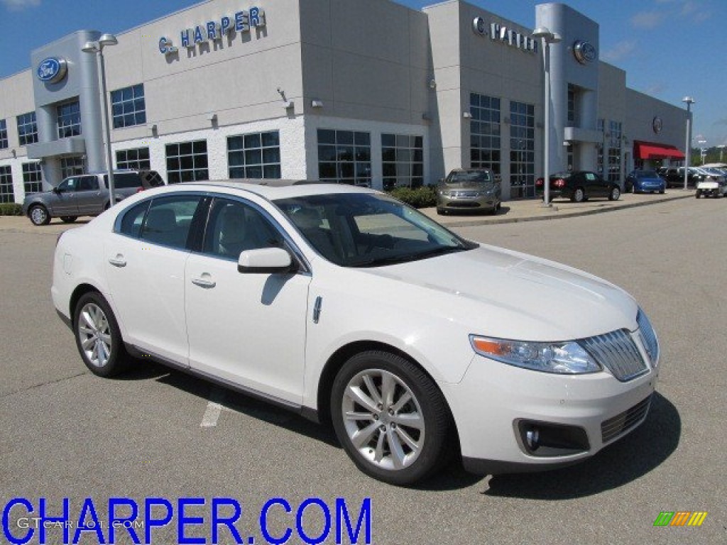 2009 MKS Sedan - White Chocolate Tri-Coat / Light Camel photo #1