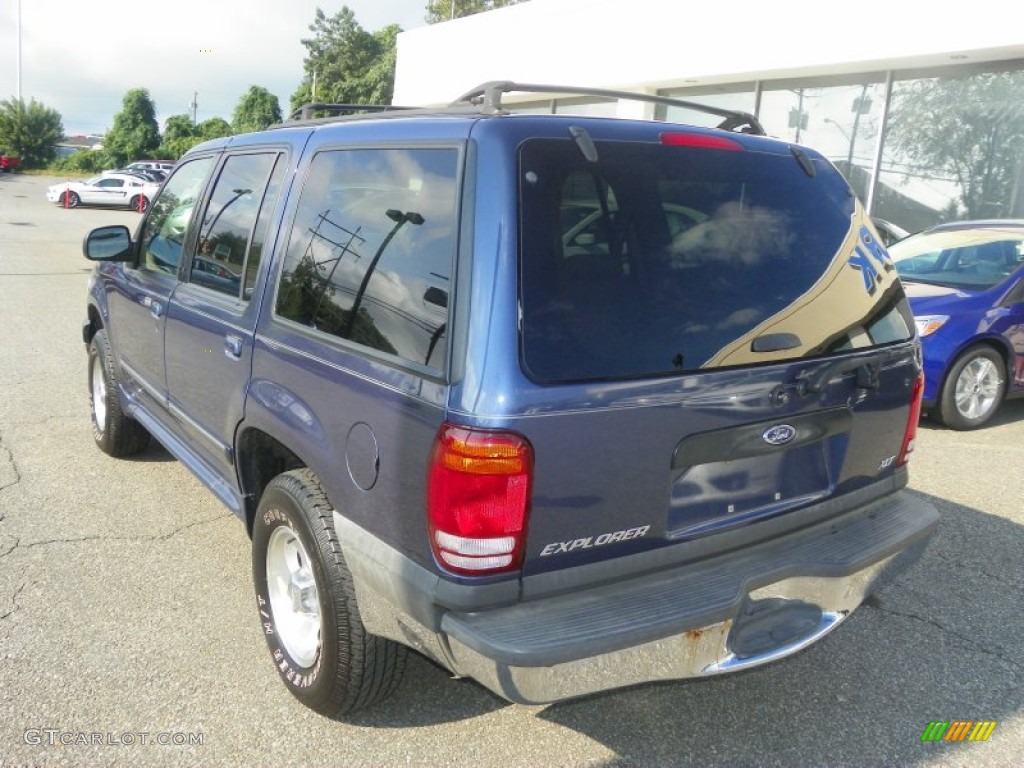 2000 Explorer XLT 4x4 - Deep Wedgewood Blue Metallic / Medium Prairie Tan photo #4