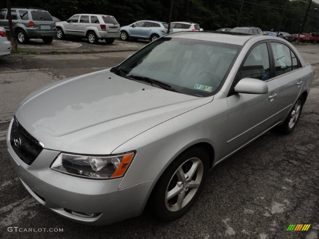 2006 Sonata LX V6 - Bright Silver / Gray photo #3