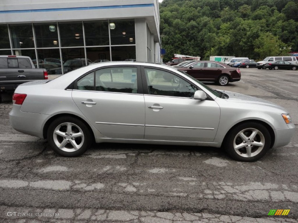 2006 Sonata LX V6 - Bright Silver / Gray photo #7