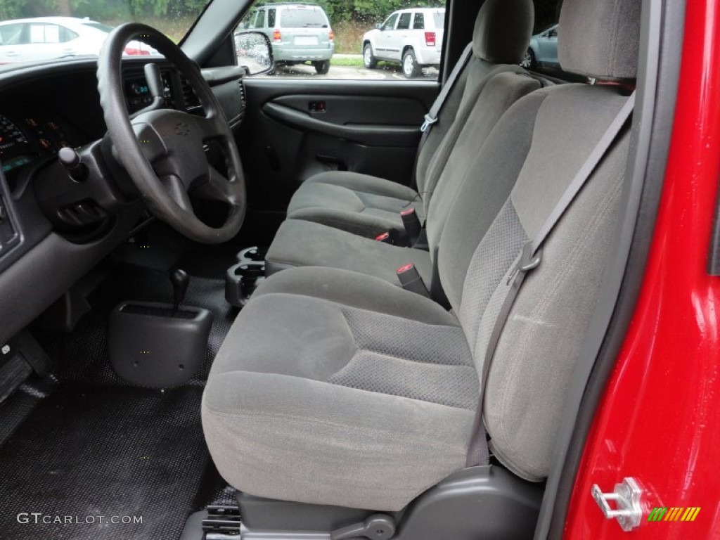 Dark Charcoal Interior 2007 Chevrolet Silverado 1500 Work Truck Regular Cab 4x4 Photo #53439437