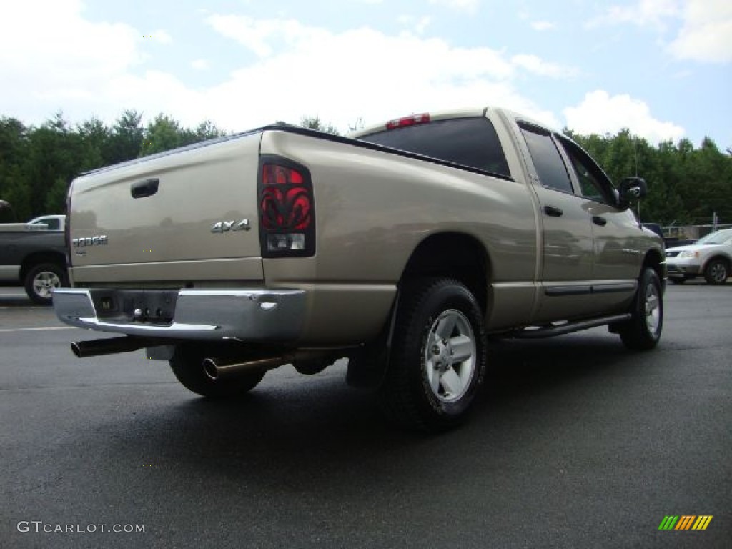 2002 Ram 1500 SLT Quad Cab 4x4 - Light Almond Pearl / Dark Slate Gray photo #3