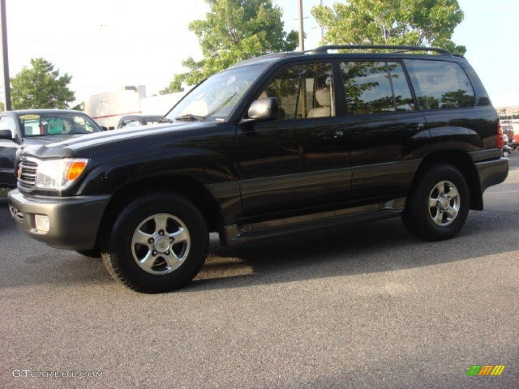 2002 Land Cruiser  - Black / Shadow Gray photo #4