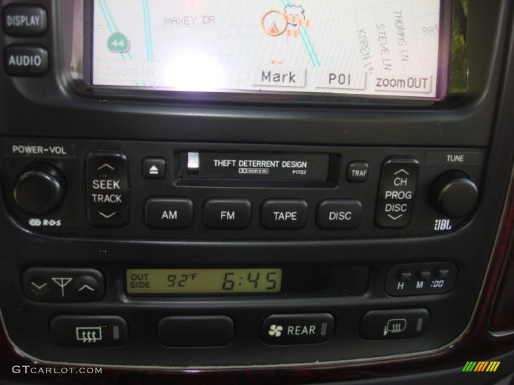2002 Land Cruiser  - Black / Shadow Gray photo #15