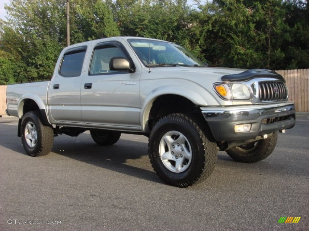 2004 Tacoma V6 Double Cab 4x4 - Lunar Mist Metallic / Charcoal photo #2