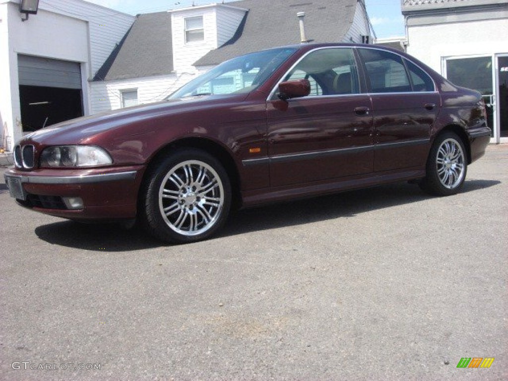 1998 5 Series 528i Sedan - Canyon Red Metallic / Sand Beige photo #2