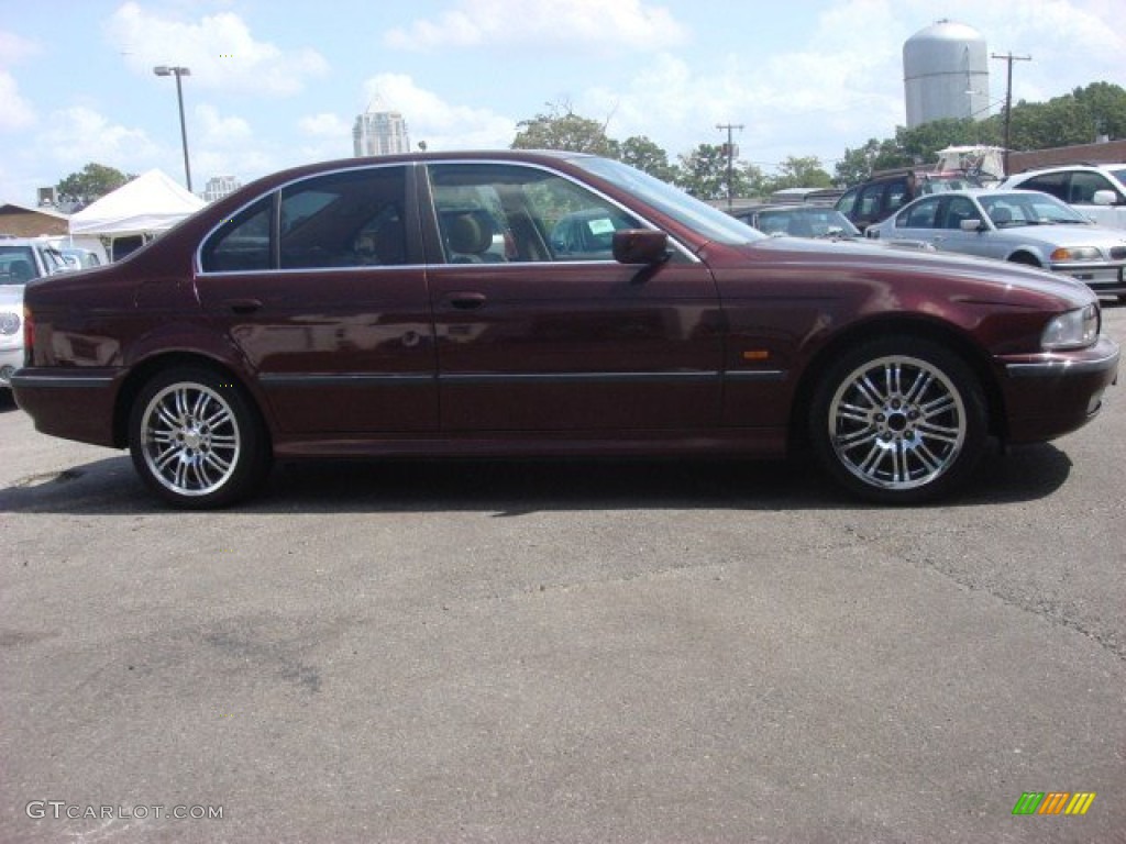 1998 5 Series 528i Sedan - Canyon Red Metallic / Sand Beige photo #6