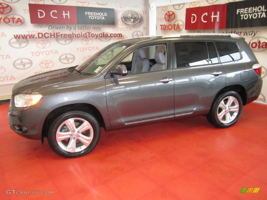 2008 Highlander Limited 4WD - Magnetic Gray Metallic / Ash Gray photo #3