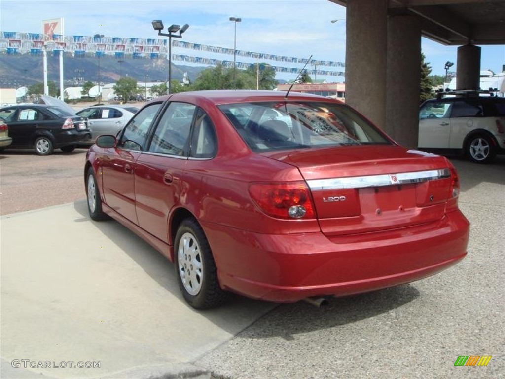 2003 L Series L200 Sedan - Medium Red / Gray photo #2