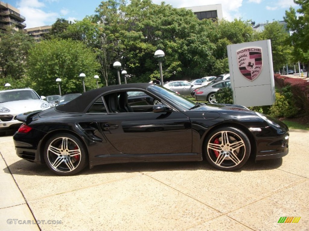 Black 2008 Porsche 911 Turbo Cabriolet Exterior Photo #53446583