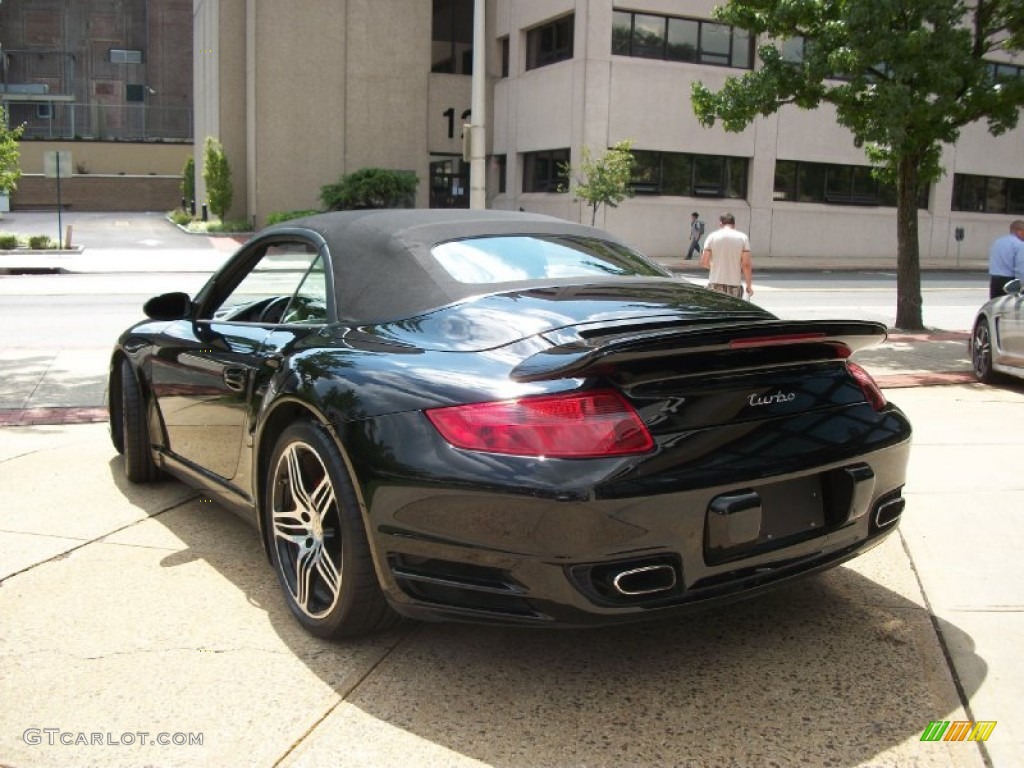 Black 2008 Porsche 911 Turbo Cabriolet Exterior Photo #53446613