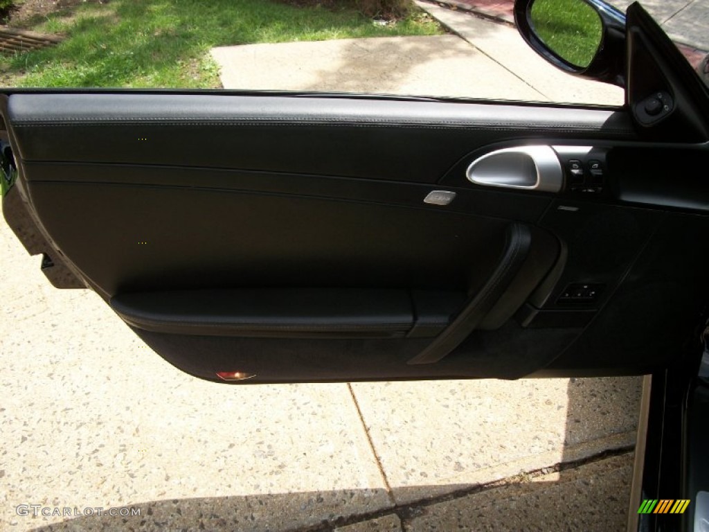 2008 Porsche 911 Turbo Cabriolet Black Door Panel Photo #53446661