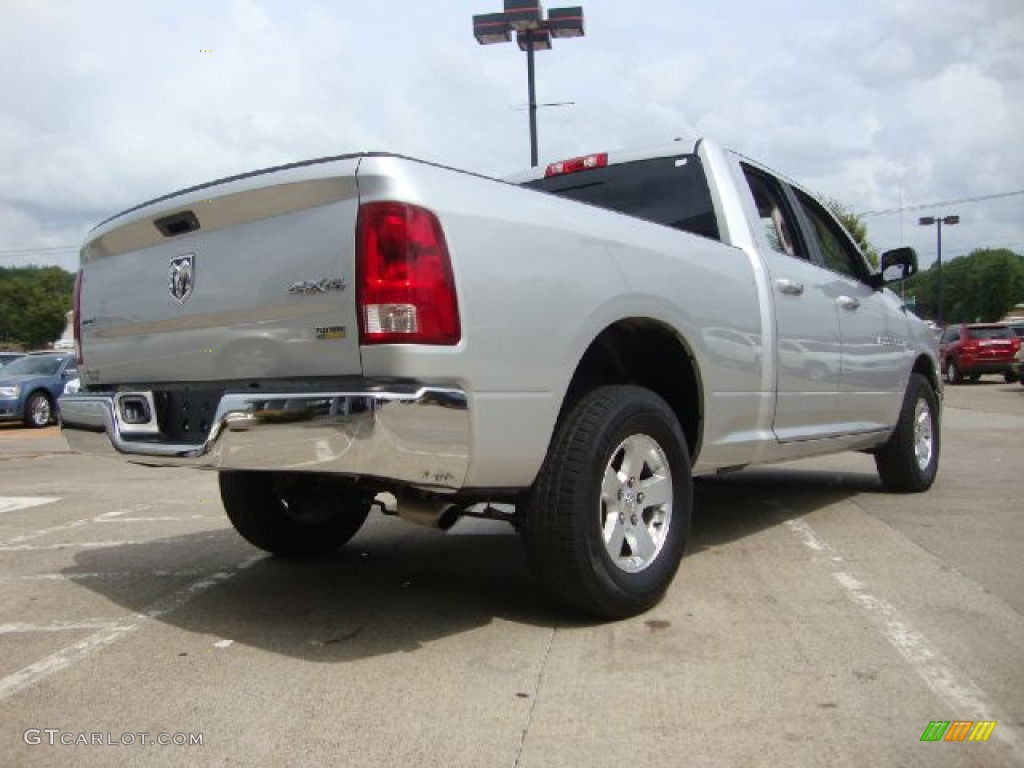 2011 Ram 1500 SLT Quad Cab 4x4 - Bright Silver Metallic / Dark Slate Gray/Medium Graystone photo #5