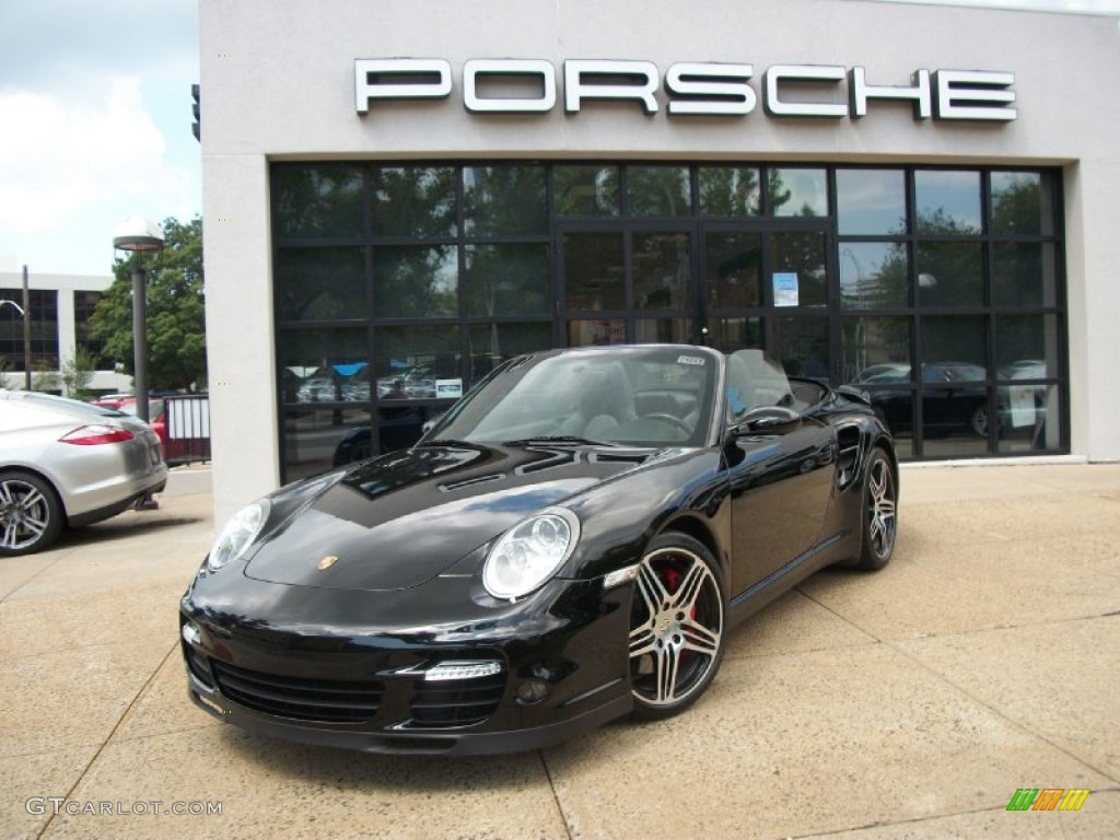 Black 2008 Porsche 911 Turbo Cabriolet Exterior Photo #53446841