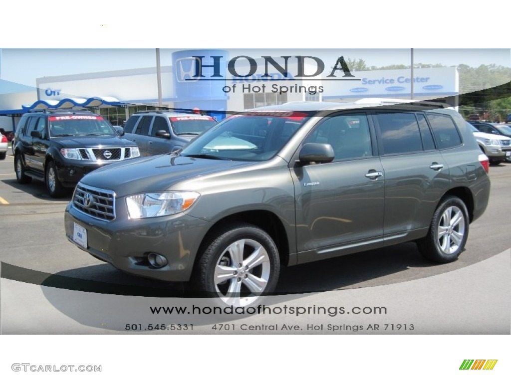 2008 Highlander Limited - Cypress Green Pearl / Sand Beige photo #1