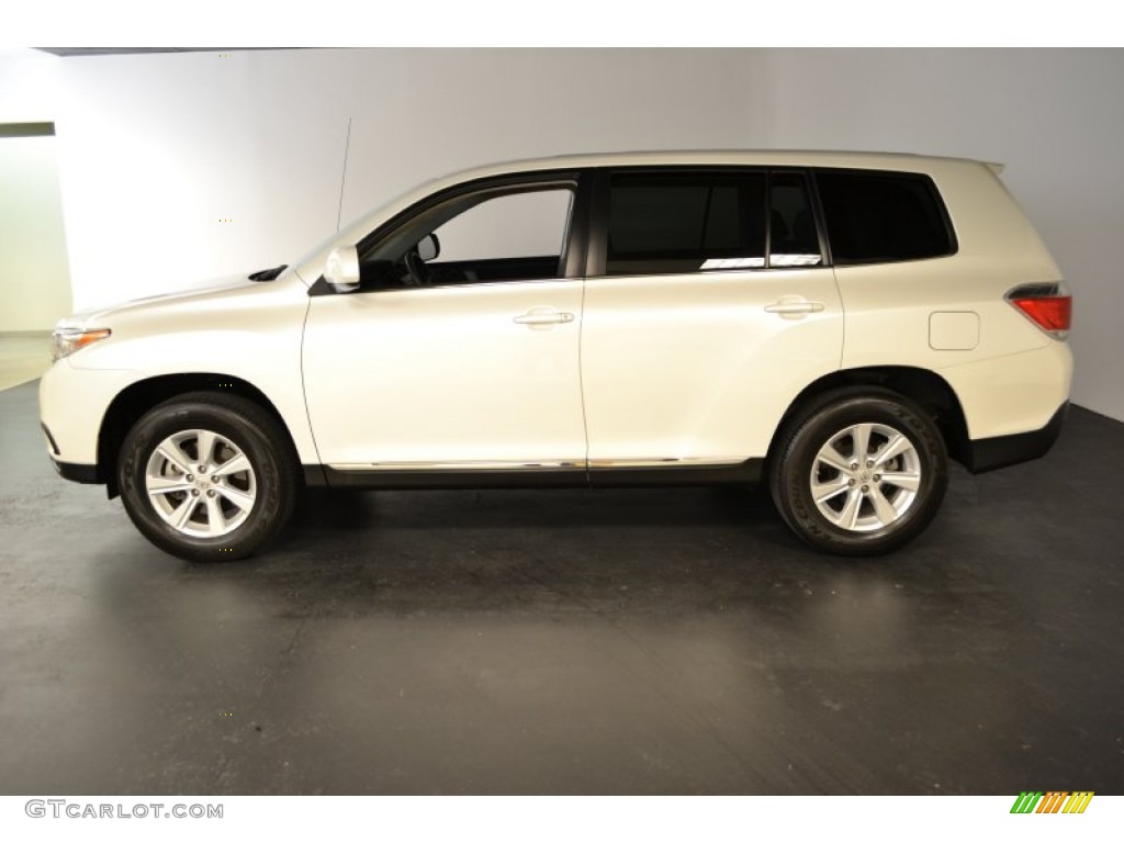 2011 Highlander V6 - Blizzard White Pearl / Ash photo #3