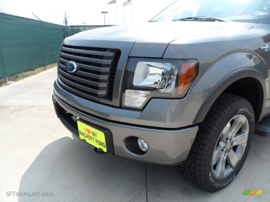 2011 F150 FX4 SuperCrew 4x4 - Sterling Grey Metallic / Black photo #10