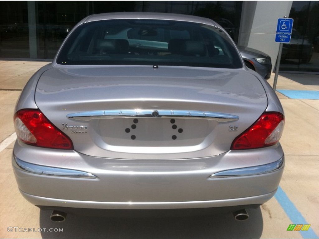 2003 X-Type 2.5 - Platinum Silver Metallic / Charcoal photo #4