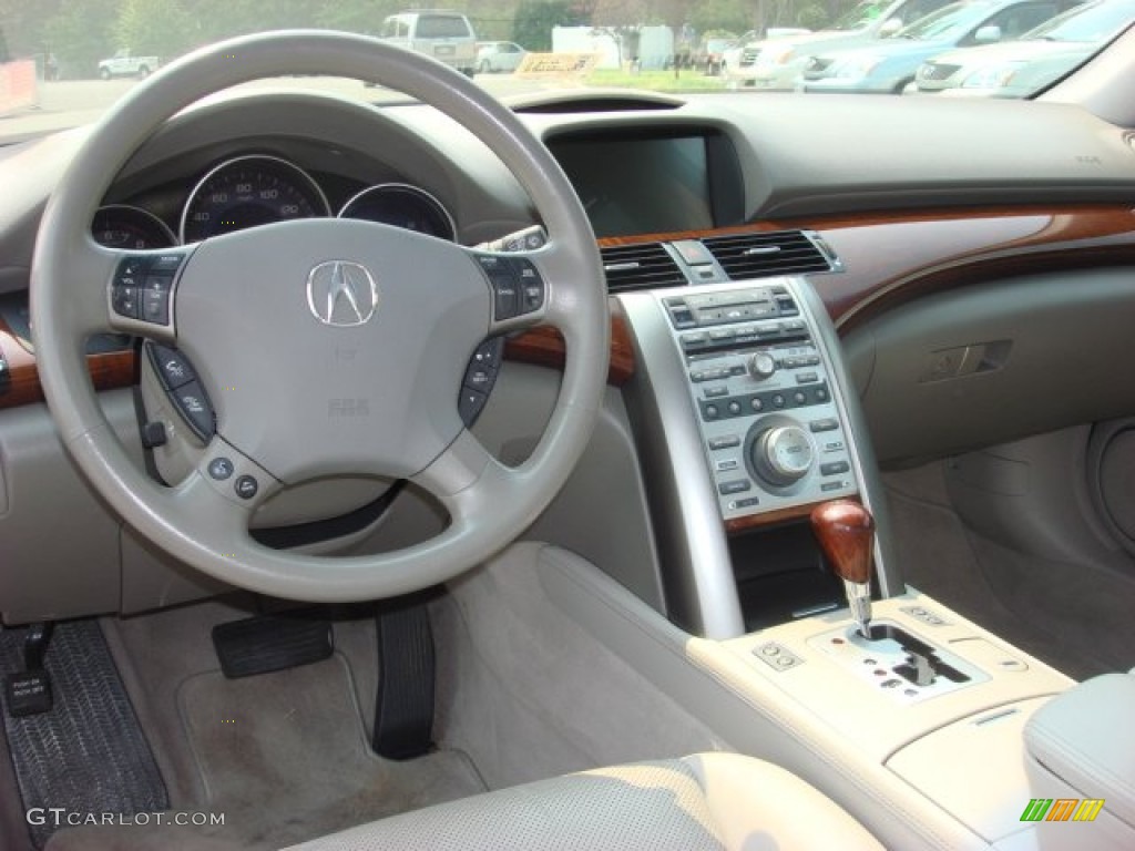 2006 Acura RL 3.5 AWD Sedan Taupe Dashboard Photo #53452331