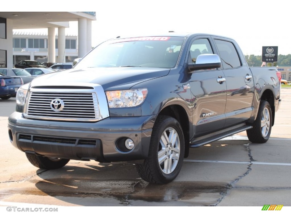 2010 Tundra Limited CrewMax - Slate Gray Metallic / Graphite Gray photo #1