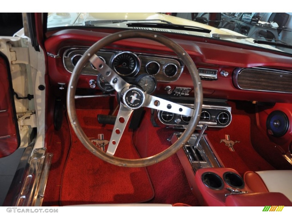 1964 Ford Mustang Convertible Pony Red Steering Wheel Photo #53452521