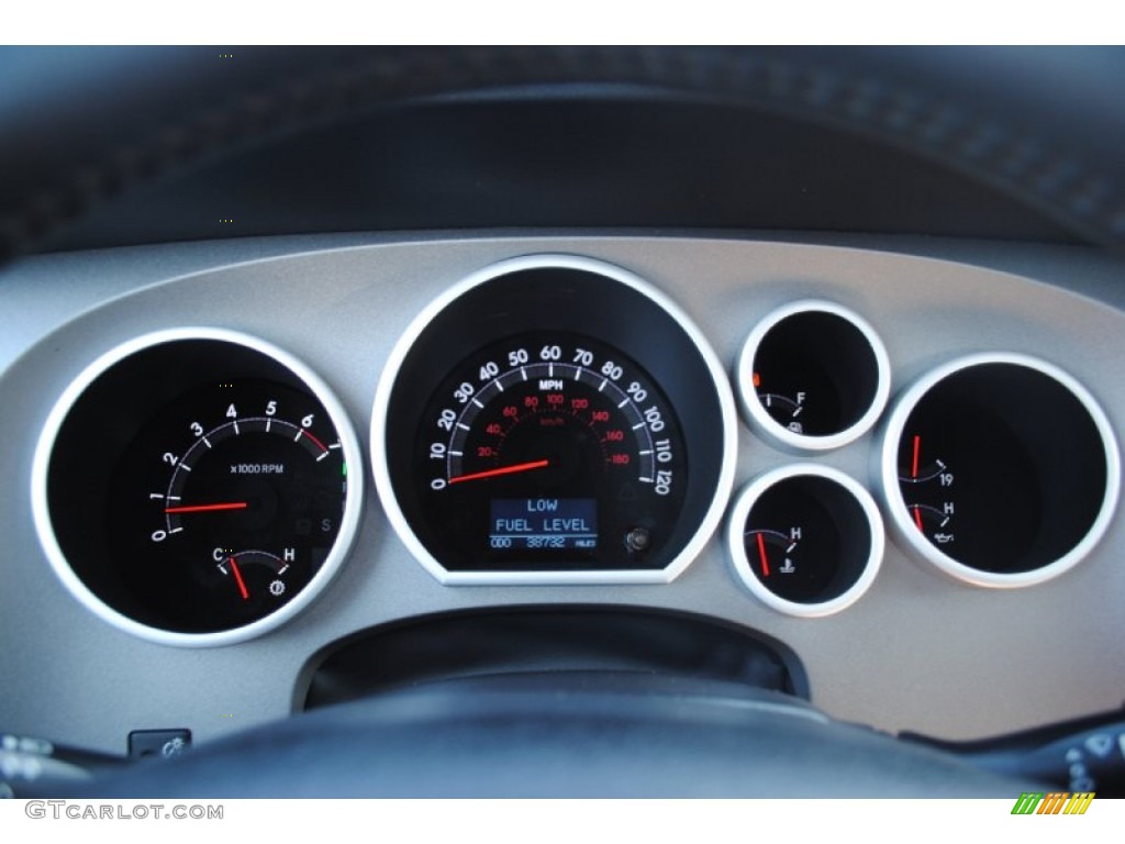 2010 Tundra Limited CrewMax - Slate Gray Metallic / Graphite Gray photo #18