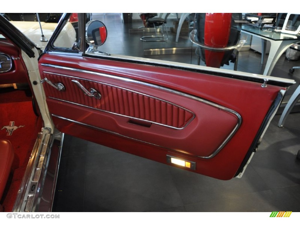 1964 Ford Mustang Convertible Pony Red Door Panel Photo #53452724