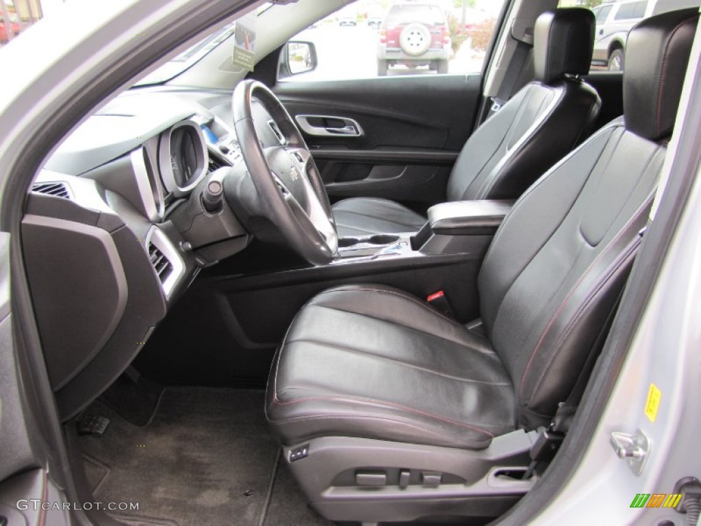 Jet Black Interior 2010 Chevrolet Equinox LTZ AWD Photo #53454647