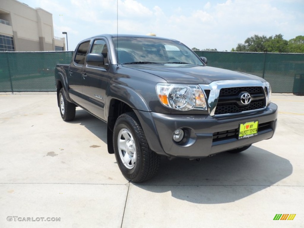 2011 Tacoma V6 SR5 PreRunner Double Cab - Magnetic Gray Metallic / Graphite Gray photo #1