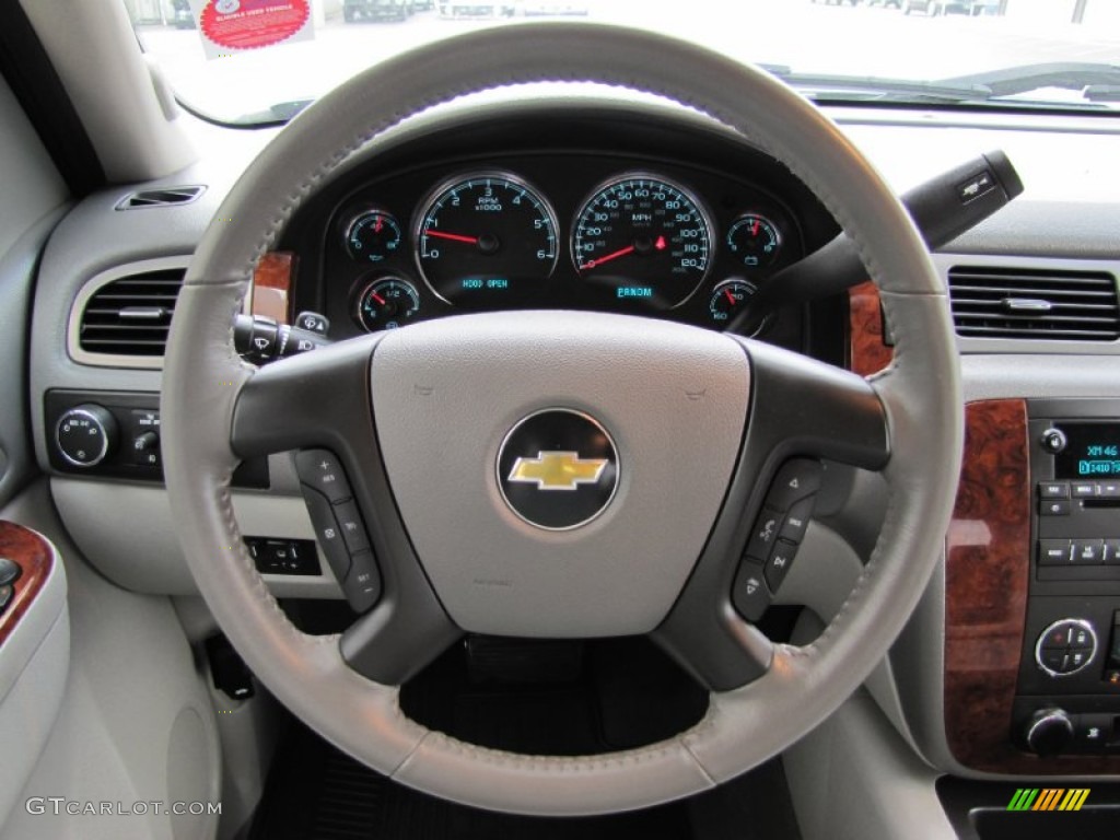 2011 Chevrolet Silverado 1500 LTZ Crew Cab 4x4 Light Titanium/Dark Titanium Steering Wheel Photo #53456177