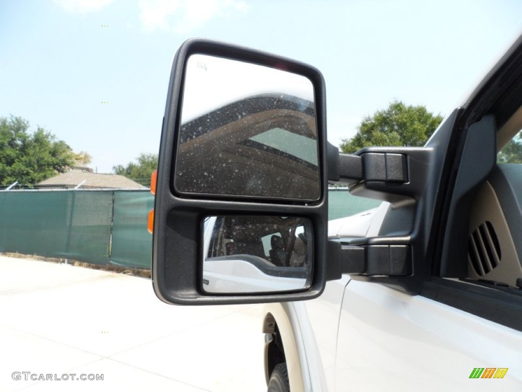 2012 F250 Super Duty King Ranch Crew Cab 4x4 - White Platinum Metallic Tri-Coat / Chaparral Leather photo #17
