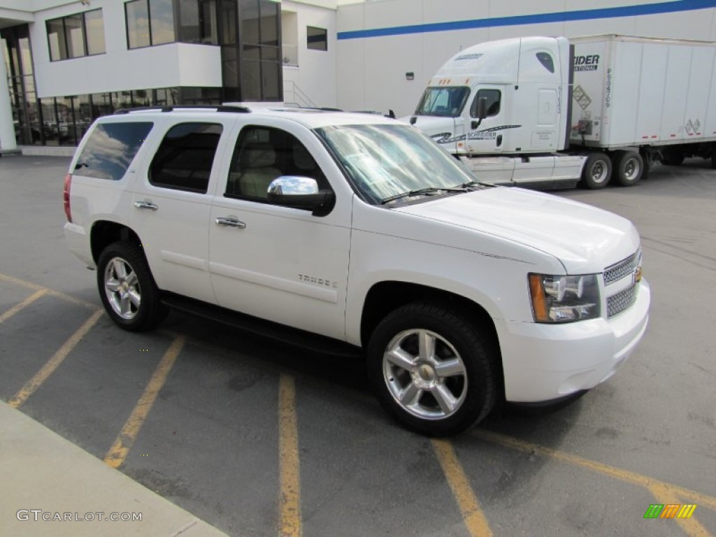 Summit White 2007 Chevrolet Tahoe LTZ 4x4 Exterior Photo #53457203