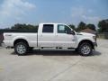 2012 White Platinum Metallic Tri-Coat Ford F250 Super Duty Lariat Crew Cab 4x4  photo #2