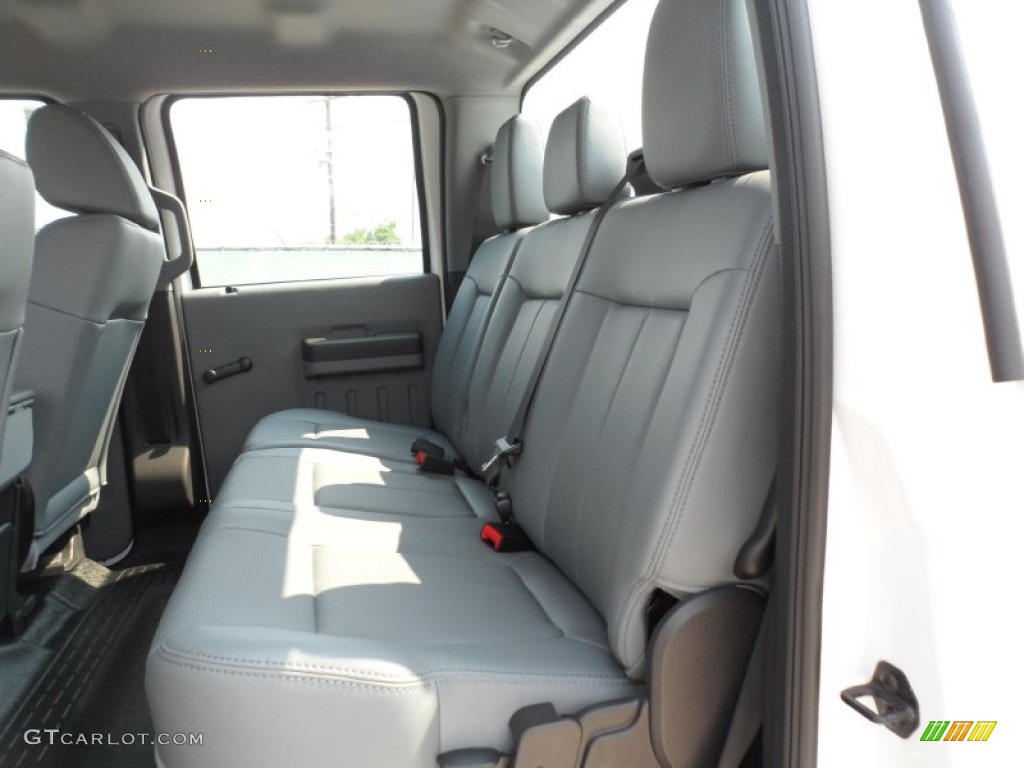 Steel Interior 2012 Ford F250 Super Duty XL Crew Cab 4x4 Photo #53458437