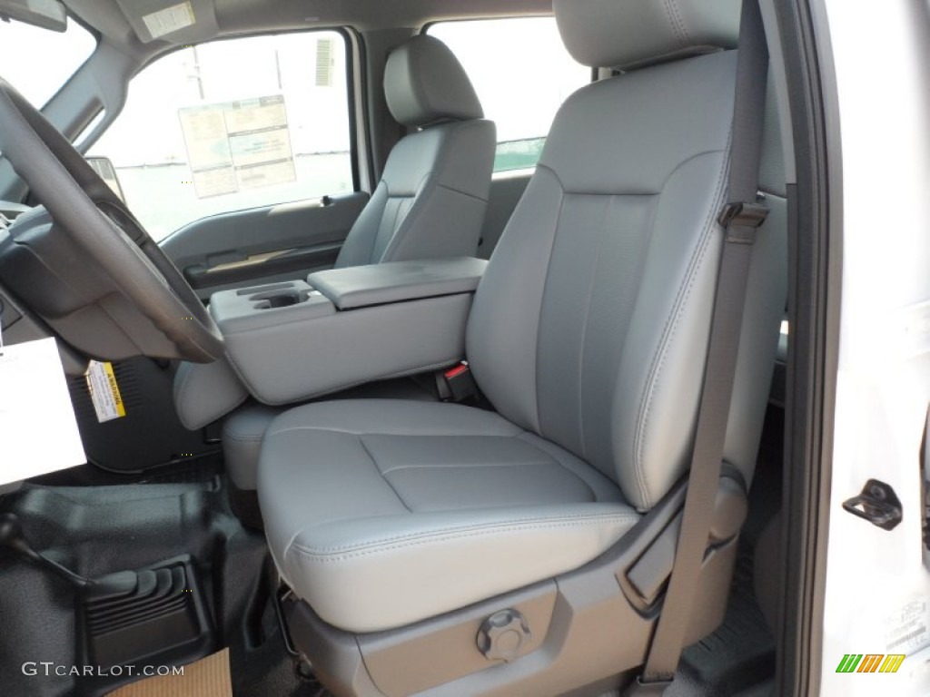 Steel Interior 2012 Ford F250 Super Duty XL Crew Cab 4x4 Photo #53458481