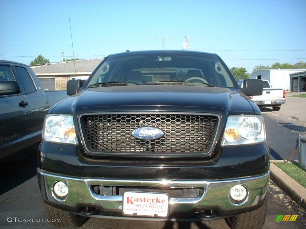 2006 F150 XLT SuperCrew 4x4 - Black / Tan photo #2