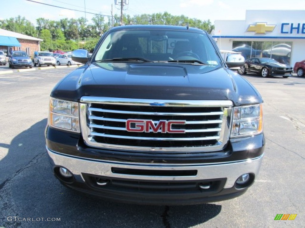 2009 Sierra 1500 SLT Extended Cab 4x4 - Onyx Black / Ebony photo #4