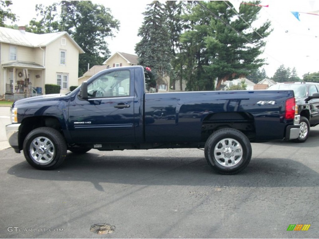 Imperial Blue Metallic 2011 Chevrolet Silverado 2500HD LT Regular Cab 4x4 Exterior Photo #53460425