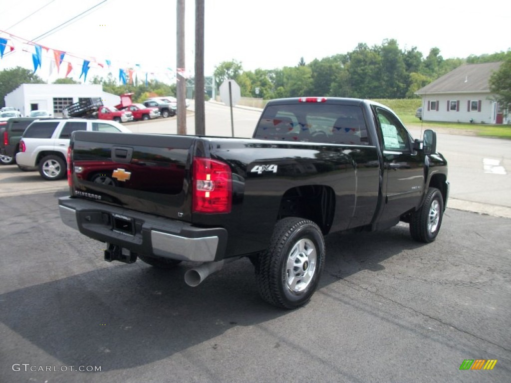 Black 2011 Chevrolet Silverado 2500HD LT Regular Cab 4x4 Exterior Photo #53460521