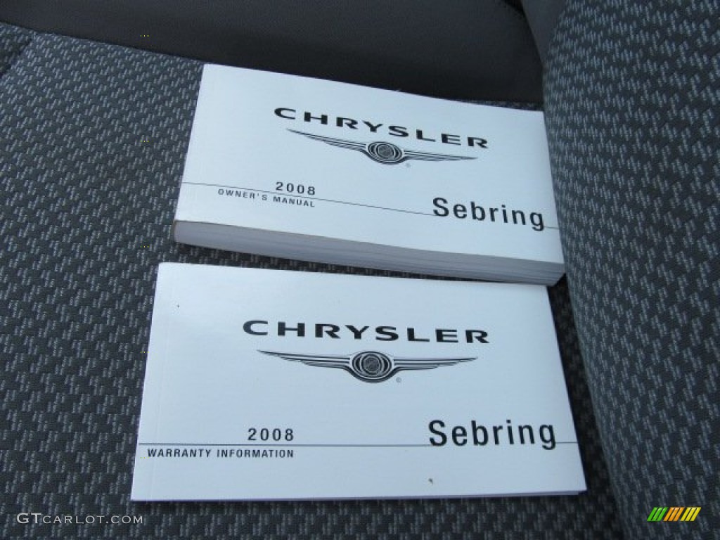 2008 Sebring LX Sedan - Stone White / Dark Slate Gray/Light Slate Gray photo #22